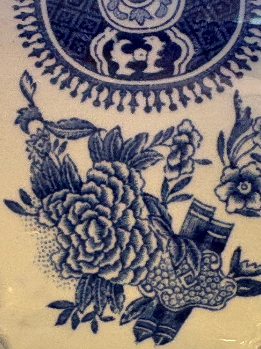 Spode ‘Fitzhugh Blue’ creamer and sugar with lid - Picture 11 of 15
